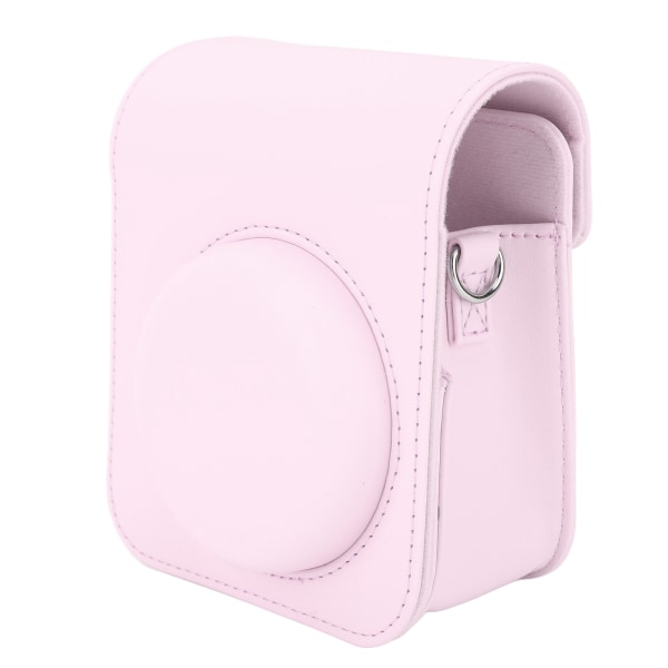 Mini Instant Camera Protective Bag PU-kamerataske med justerbar skulderrem til Fujifilm Instax Mini 12 Camera Light Pink /