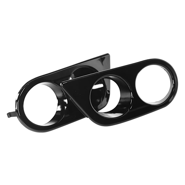 2 stk Frontfanger Tåkelysdeksel Dobbelt Hull Biltilbehør Passer for E46 M3 2001‑2006 Blank Svart