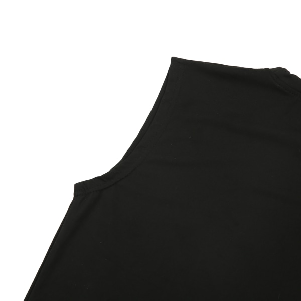 TIMH Miesten harjoitustankkitoppi hihattomat puhdasväriset lihaspaidat kehonrakennukseen kuntosaliharjoitteluun, musta XL