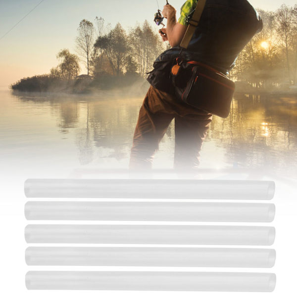 Fiskesmältbar krympslang 10cm EVA Linje Terminalhylsa Fisketillbehör (40 st 6mm)