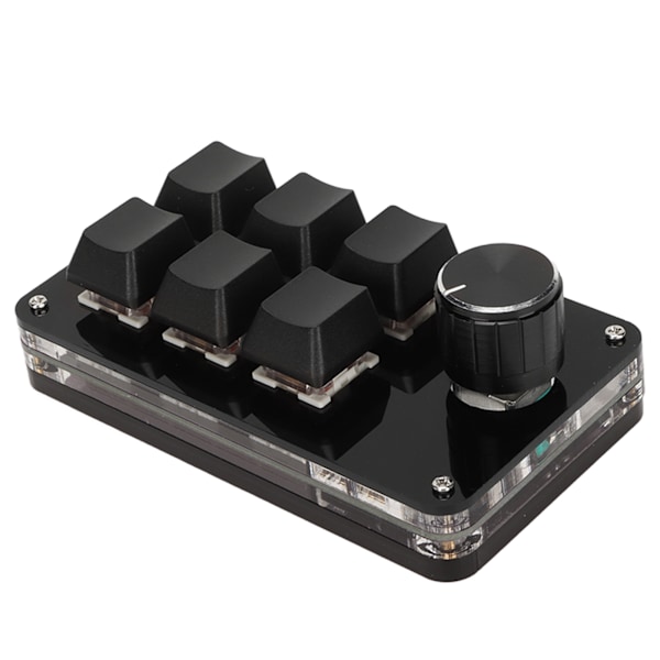 6 Tangenters Tangentbord Röd Brytare Fullständigt Anpassningsbar Plug and Play Hot Swappable Mini Portabelt Tangentbord