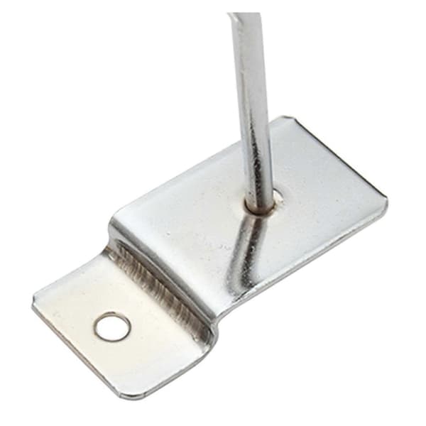 100 x Slatwall enkeltkrog, pind til butiksudstilling, pind, 50 mm