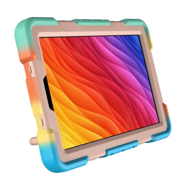 【BEMS】Kompatibel med Samsung Kompatibel med Galaxy Tab A11 Kraftig panserveske Regnbue multifärg multicolor