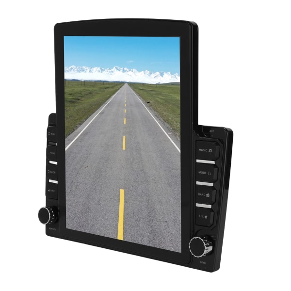 TIMH 9.7in Double Din bilstereo FM-radiomottaker multimediaspiller med sikkerhetskopikamera innebygd WIFI GPS Bluetooth