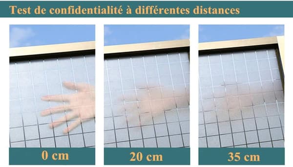 Electrostatic Window Film Anti-UV Anti-Peep Plaid Pattern