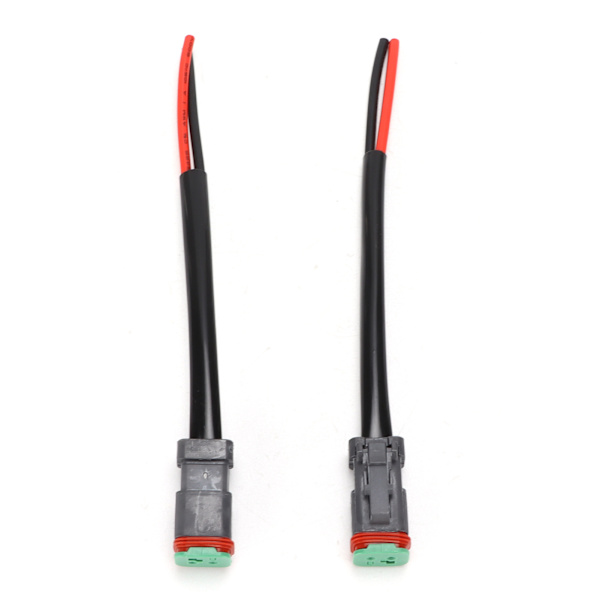 2kpl DT 2Pin uros naaras johtosarjaliitin IP68 Vedenpitävä LED-työvalolle Light Bar
