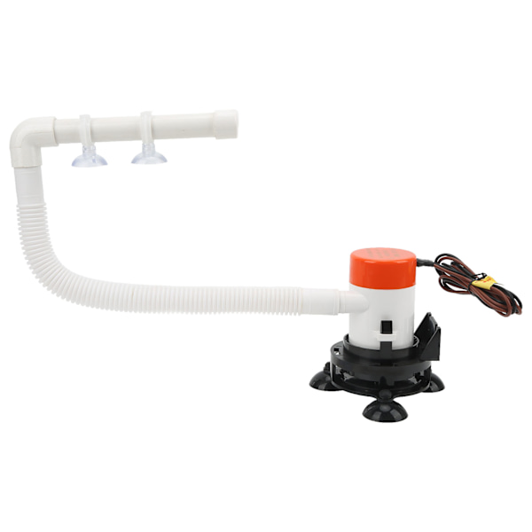 Agnspumpe 12V 350GPH Maksimal Flow Bærbar Bådtank Fiskesparer Aerator til Enhver Beholder