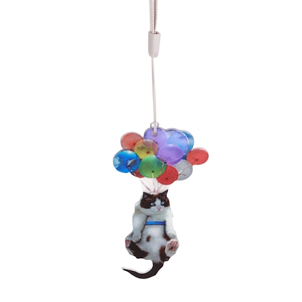 Hängande Bilprydnader med Färgglada Ballonger och Katt, Bilhänge för Inredningen
