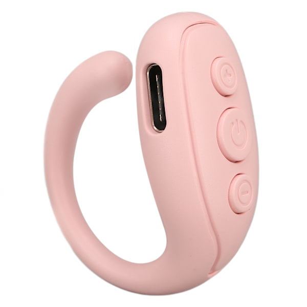 Mobiltelefon Bluetooth-fjärrkontroll ABS Ringformad Lång Batteritid Kamera Fjärrutlösare för Surfplatta Rosa