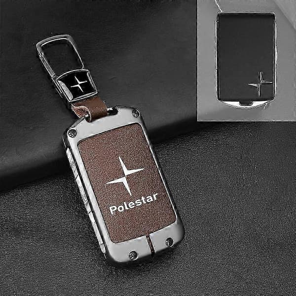 2025 Polestar 2 Key Shell for Single and Dual Motor, Standard Long-Range Shell with Single Buckle for Polestar 1. brown