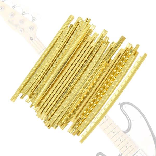 24-pack Elektrisk Gitarr Bandtråd Gitarr Greppbräda Mässing Bandtråd Bredd 2,7 mm