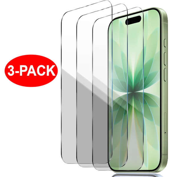 【BEMS】3-Pack - Compatible with iPhone 17 Pro Max - Tempered Glass Screen Protector Transparent