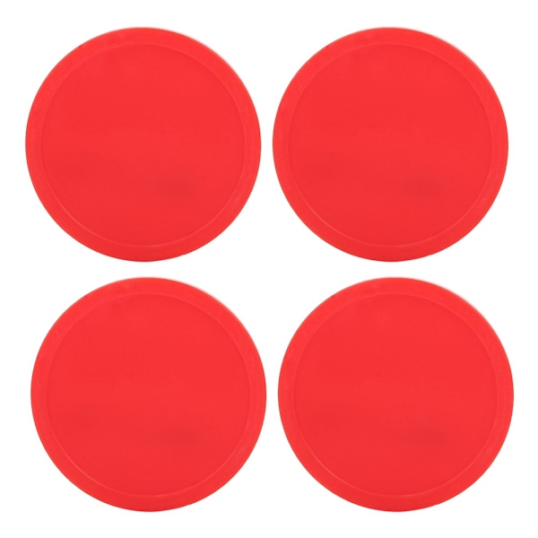 4 Pcs Plastic Air Ice Hockey Pucks Piece Replaceable for Tables Game Equipment(M)