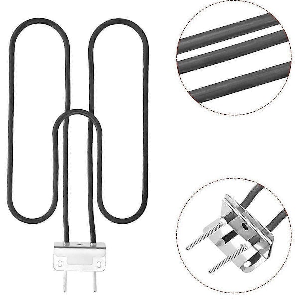 Weber Q140 Q1400 Replacement Heating Element Compatible with Grill 66631 Black
