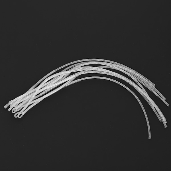 10 stk Hvide 50LB Fiske Loops Connector Fly Loop Line Fiskegrej Tilbehør