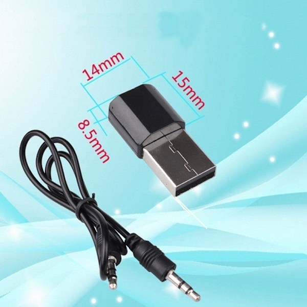 Trådløs USB BT Audio Stereo Musik Hjem Bil Modtager Adapter