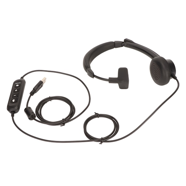 Callcenter-headset ENC Aktiv brusreducering Enkelsidig Kundtjänst-hörlurar med mikrofon för kontor