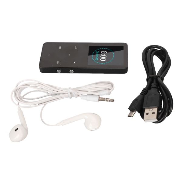 TIMH MP3-spiller Multifunksjon HiFi Tapsfri lyd Bluetooth-ordbok FM-radioopptaker Metallhus MP4-musikkspiller 16GB