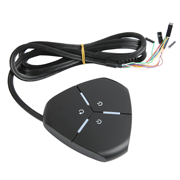 Strømbryter for stasjonær datamaskin, dobbel strømbryter, datamaskinbryterknapp for stasjonære datamaskiner, 2 USB