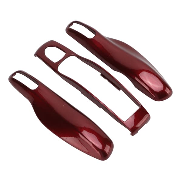 【BEMS】Nyckelbricka Shell Protector Bilmodifieringsbyte Kompatibel med Panamera Cayenne MACAN Boxster Cayman 911 718Red