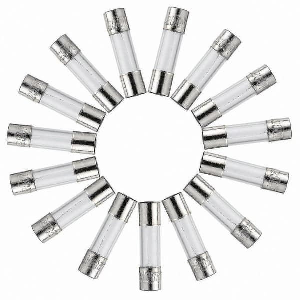5x20mm glasrörssäkringar, 3,15A 250V trög säkring, 0,2 x 0,78 tum, 20-pack