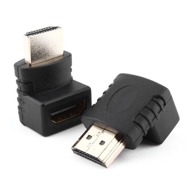 HDMI hann- til HDMI-hunn-kabeladapter Adapter Converter Extender 270 graders vinkel0.0