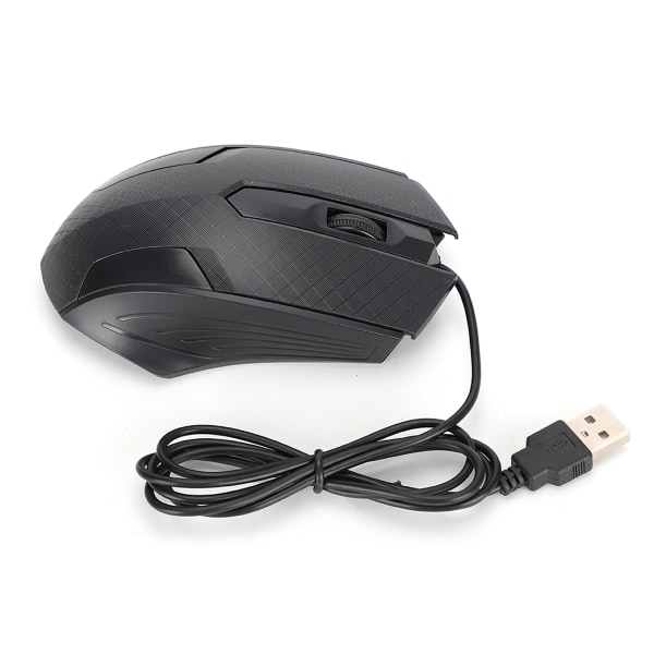 TIMH Wired Mouse Professional Office Kannettava tietokonetyökalu 2400dpi Human Engineering DesignBlack Q57