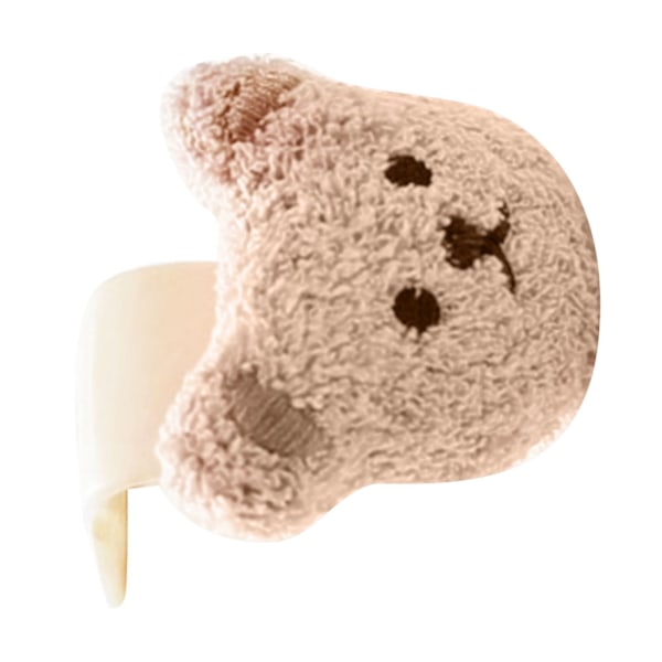Bilväska Krok Little Bear Style Enkel montering Säker plast Mjuk plysch bil Nackstödskrok för fordonsväska Flaska Typ 3