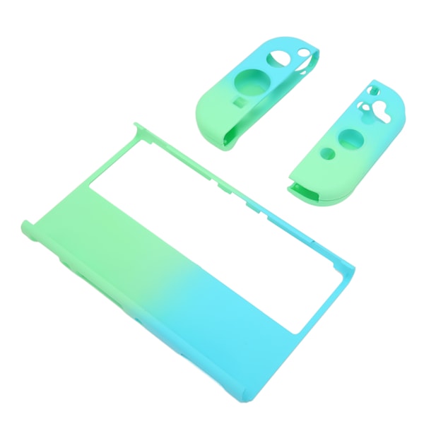 Skyddsöverdrag för spelkonsol, Gradient Ergonomiskt Grepp, Silikon, för Switch OLED, Blå Grön