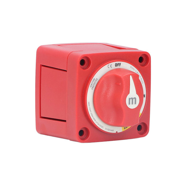 Batterikontakt Til Fra 300A 12V/24V Dual Circuit 4 terminaler Tændingsbeskyttet til yachter autocampere
