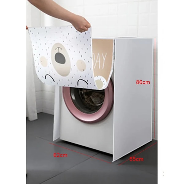 【BEMS】Washing Machine Cover Waterproof Dustproof Cover Compatible with Automatic Washing Machine
