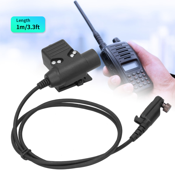 TIMH Headset U94 PPT Radio Adapter Koblingskabel for hytera PD680/660/600 X1P Walkie Talkie
