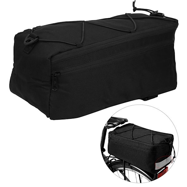 SAHOO 600D Cykel Bagagebærer Isolationshylde Taske Cykel Lys Reflektion Opbevaringspung
