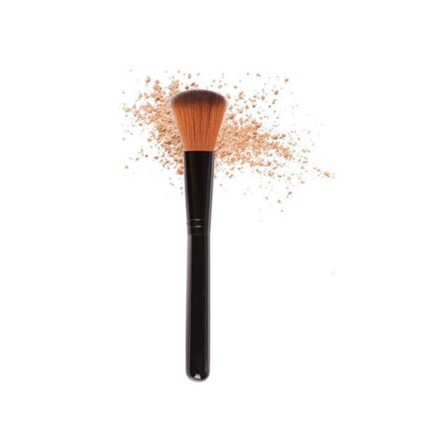 Svart Makeup Brush Loose Powder Cosmetic Foundation Powder Blush Single Brush Makeup Tool++/