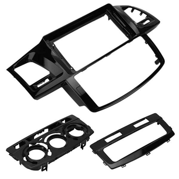 2‑DIN Bilstereo Radio Fascia Svart Audio Panel Bezel Erstatning for Hilux 2009‑2015