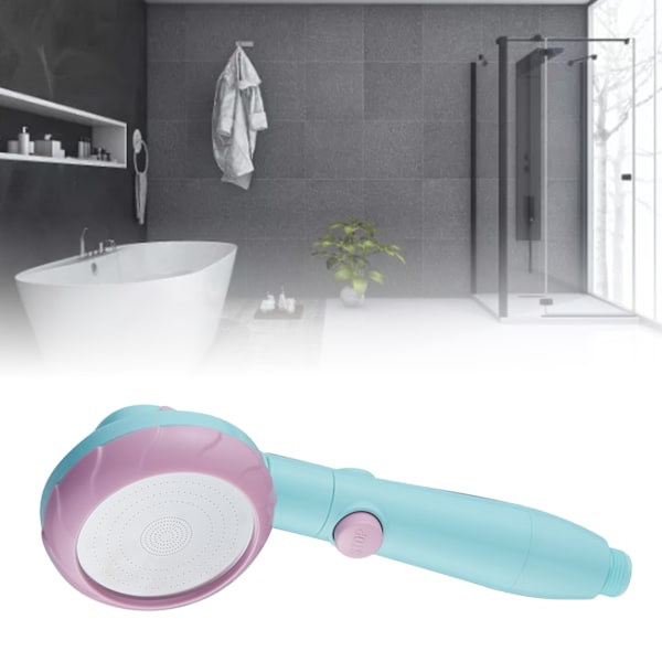 BEMS Plastik Håndholdt Brusehoved Højtryks Brusehoved Vandsparende Brusehoved til Badeværelse Macaron Pink