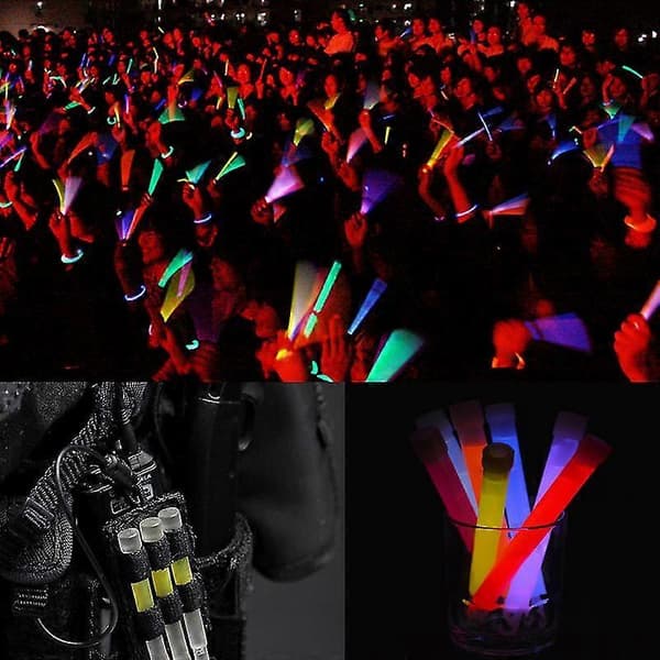 10 stk. 6 tommer industrielle glødepinde lyspind fest camping nødbelysning glødepind [BEMS] Blue