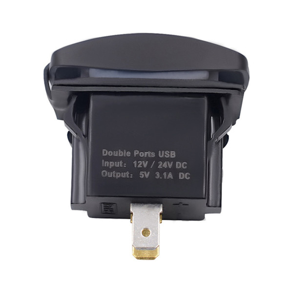 5V 3.1A Kaksois-USB Auton Moottoripyörän Laturi Pistorasia Adapteri Virtapistoke