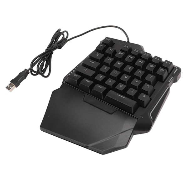 Enhands Gaming Tangentbord 35 Tangenter RGB Bakgrundsbelyst Ergonomiskt Portabelt Mini Gaming Tangentbord för Hemmakontor Resor