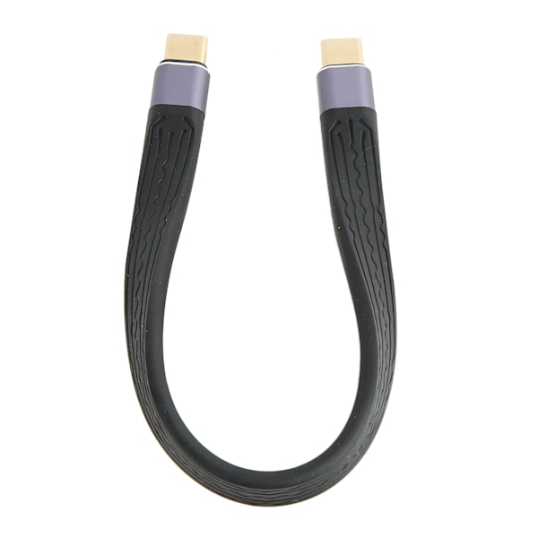 Typ C till Typ C Kabel 22cm PD 100W Snabbladdning FPC Stark Metall 4K 60Hz PD Snabbladdningskabel för Telefon Laptop