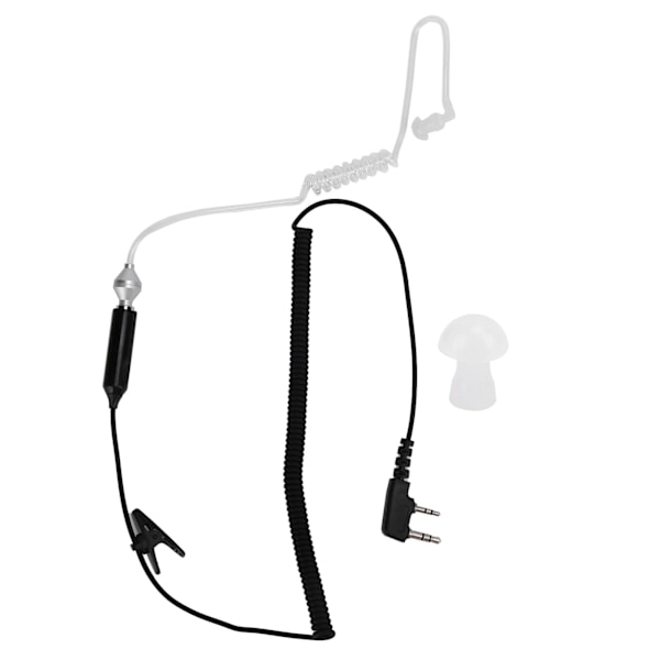 Walkie Talkie Øretelefon 2-polet K-hoved Headset til KENWOOD TH-F6 / F6A/ D7/ D7A/ D7AG/ D7E/ F7/ F7E/ G71/ G71A