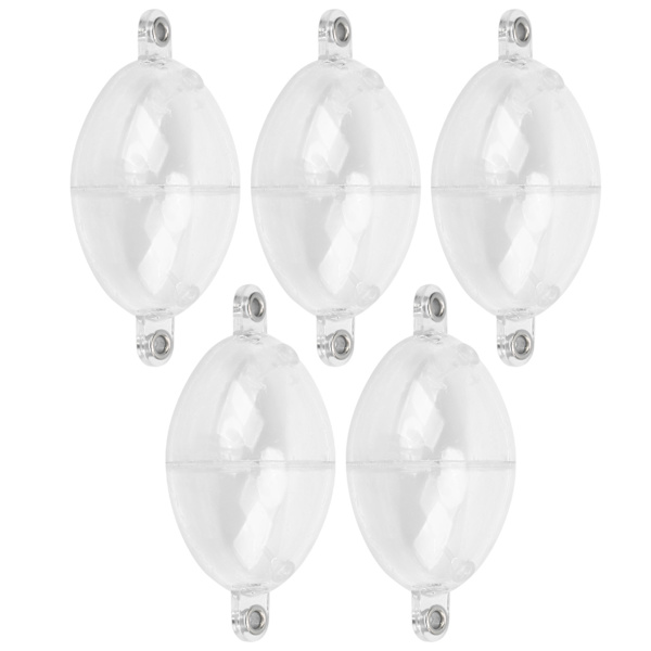 5 stk Fiskebobler Hav Grov Overflate Kontroller Fiske Flyte Ball Fiskeutstyr Transparent Hvit