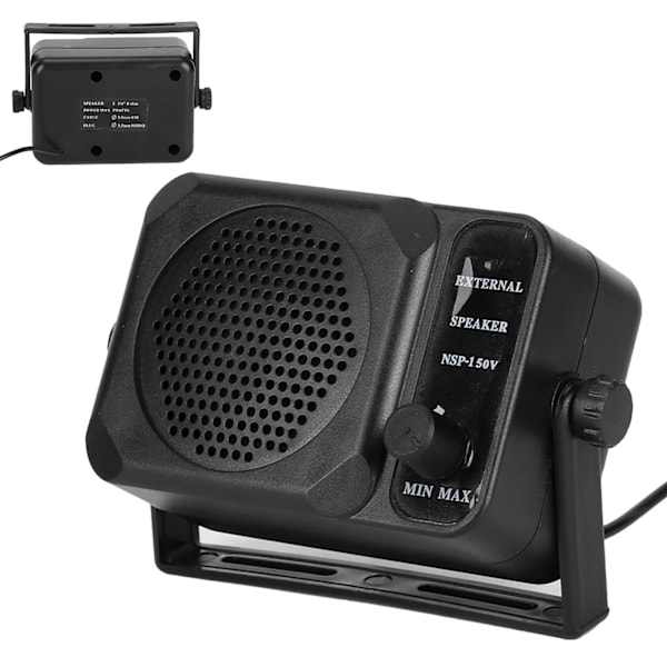 Mini Ekstern Høytaler NSP‑150V 2‑veis Radio CB HF VHF UHF Sender/Mottaker Biltilbehør