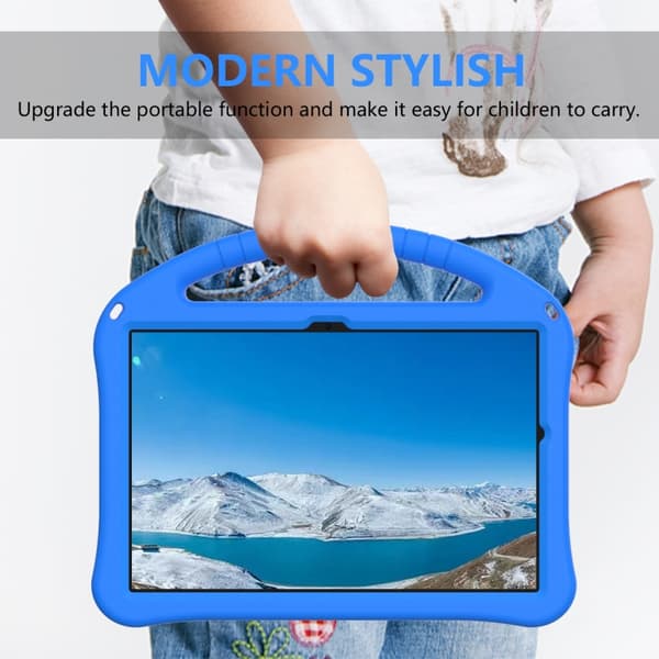 Samsung Galaxy Tab A9+ / A11+ EVA støtsikkert etui med holder Blå