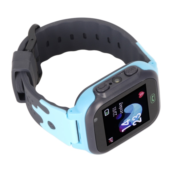 Kids Smartwatch 1,44 tommer farveberøringsskærm Børns Smart Watch 2G GSM Telefonopkald LBS Positionering SOS Spil Klasseværelsestilstand Blå ++