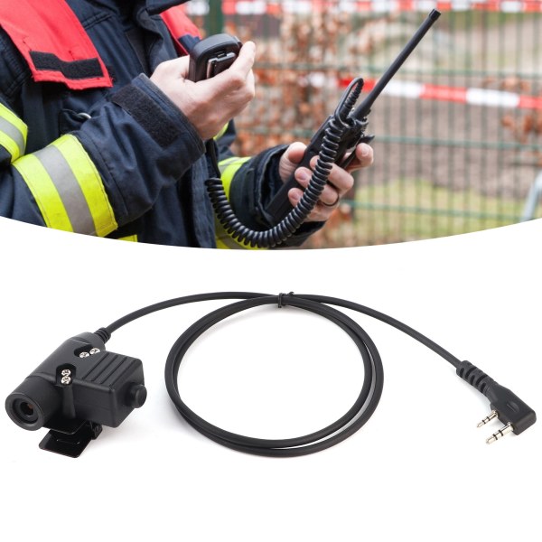 TK U94 PTT Audio Adapter Kabel Walkie Talkie Hovedtelefonstik til Baofeng UV-5R TK-3107++