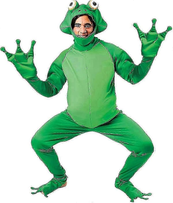 Frøkostume til voksne - Sjov unisex heldragt Halloweenfest 25-26 år unisex M