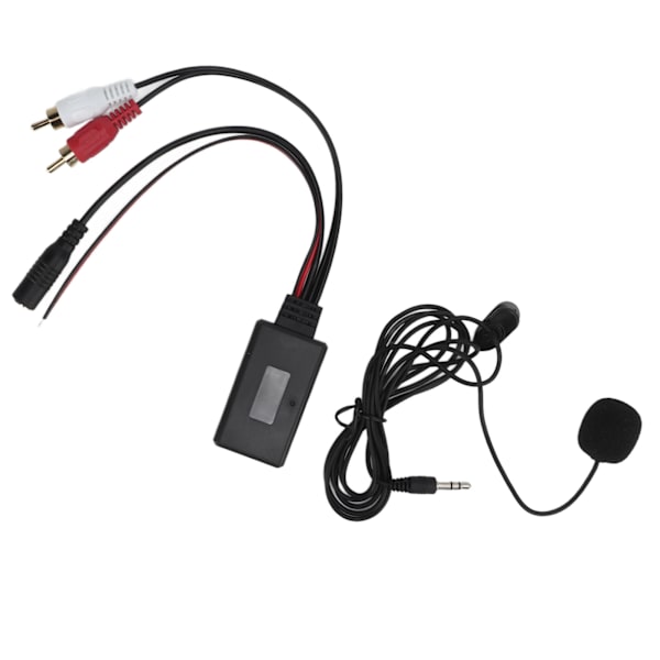 Auton Bluetooth AUX langaton adapteri 2 RCA -äänitulolla handsfree-mikrofonilla Kenwoodille