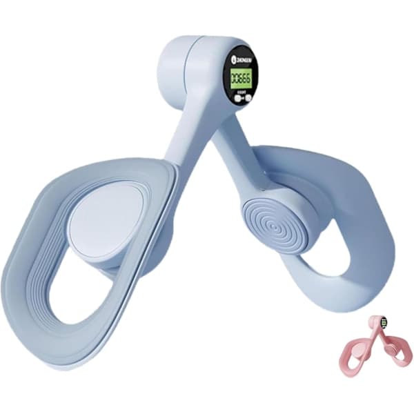 【BEMS】Aurora Pelvic Floor Trainer 2025 Upgraded, 360 Degree Rotation Aurora Glaze Thigh Trainer, Screen Display Counting Blue Count Blue Counting