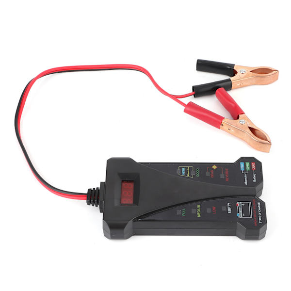 12V digital batteritester Ladeapparat-analysator Spænding Generatorudgangstest med LCD-skærm
